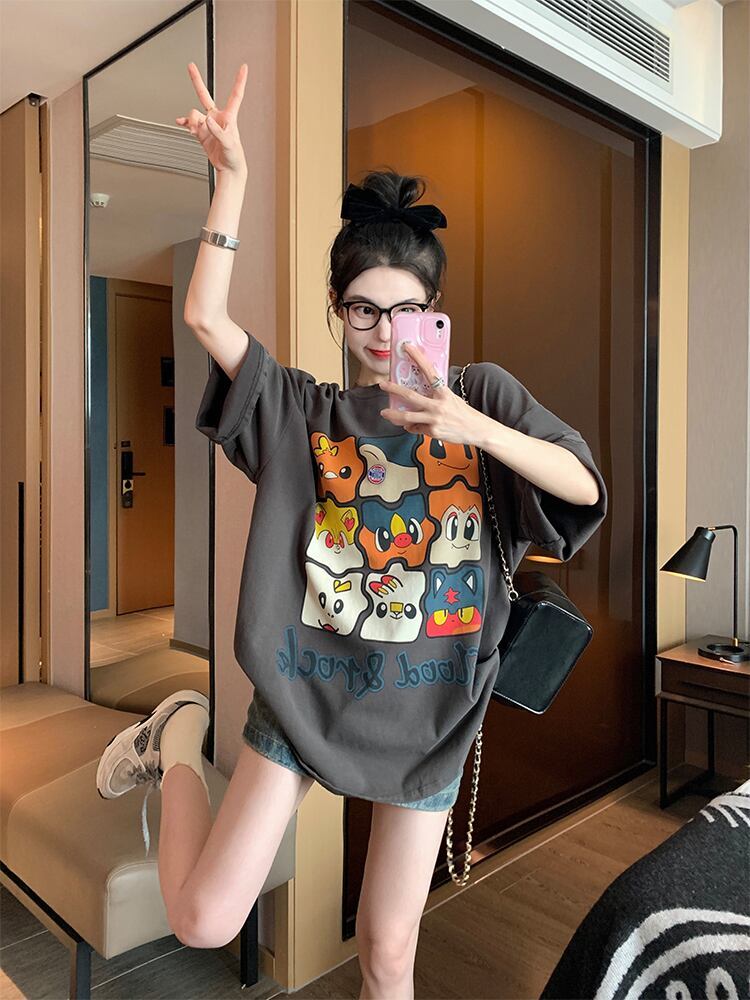 話題沸騰中 高級感溢れる オシャレ度満点 Tシャツ カットソー＜F-8369＞