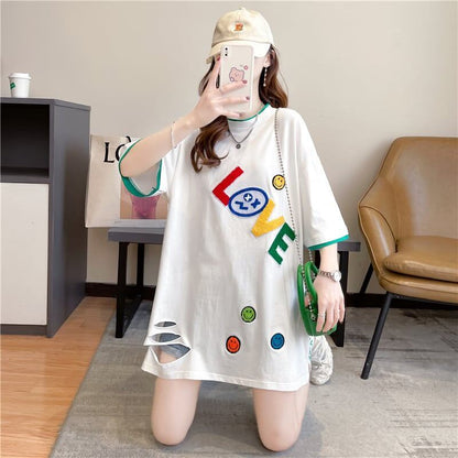 スタイリッシュ   一目惚れ Tシャツ カットソー＜F-3007＞