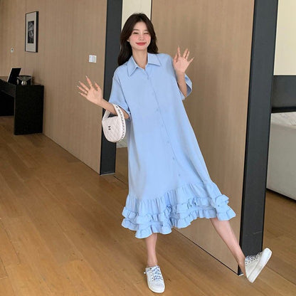 コーデ要らずで抜け感を演出！ 切り替え 上品な大人可愛い ワンピースF-9033