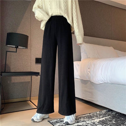 カジュアル   ストリート ハイウエスト ワイドパンツ＜F-2800＞