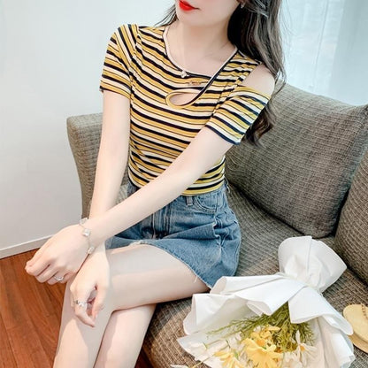 カジュアル   オシャレ度満点 Tシャツ カットソー＜F-3565＞