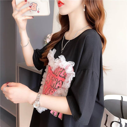 個性的なデザイン   今季大好評 Tシャツ カットソー＜F-3410＞