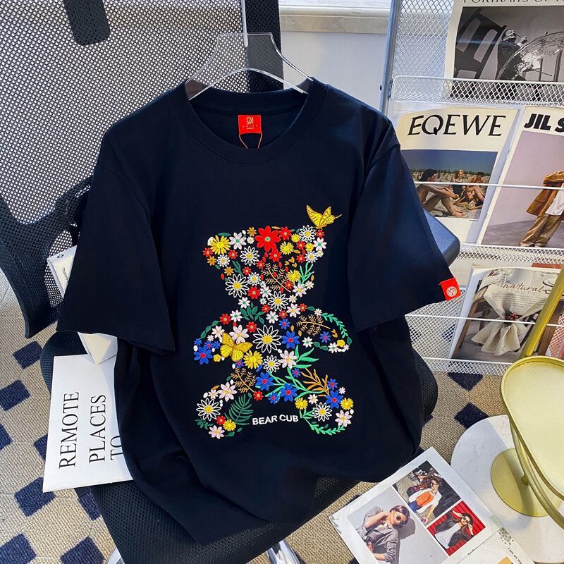上質 絶対流行 早い者勝ち 早い者勝ち カジュアル 男女兼用 2色選択 Tシャツ<F-11131>