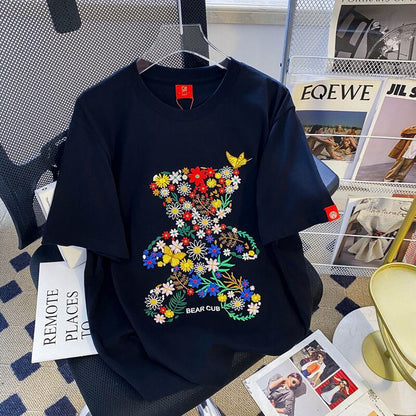 上質 絶対流行 早い者勝ち 早い者勝ち カジュアル 男女兼用 2色選択 Tシャツ<F-11131>