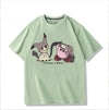 男女兼用 シンプル 着心地良い ゆったり Tシャツ F-13188