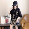 新商品 大人可愛い 大活躍 カジュアル キュートプリント 全2色 半袖Tシャツ＜F-8595＞