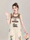 キュート オシャレ 都市ファッショ デザイン 切り替え ジョガーパンツ <F-11387>