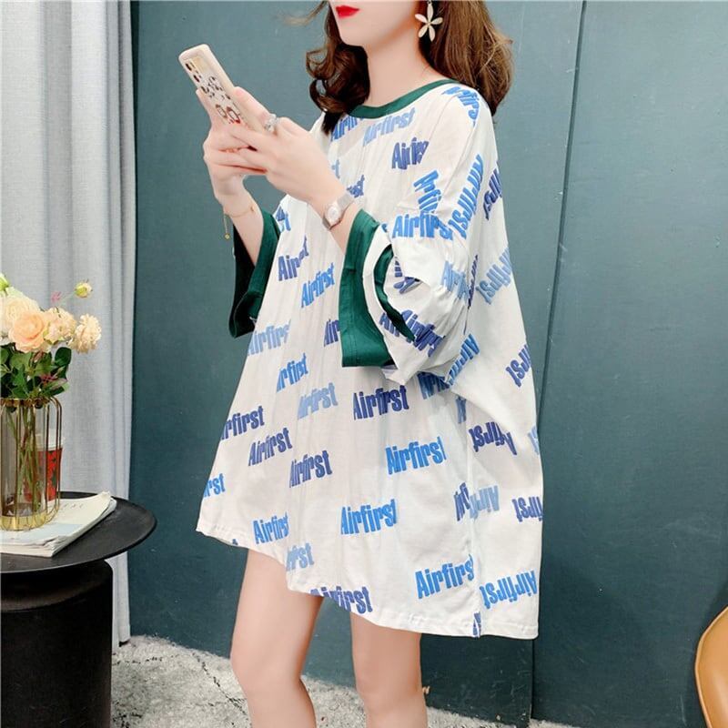 ゆったり感アップ   スタイリッシュ Tシャツ＜F-2856＞