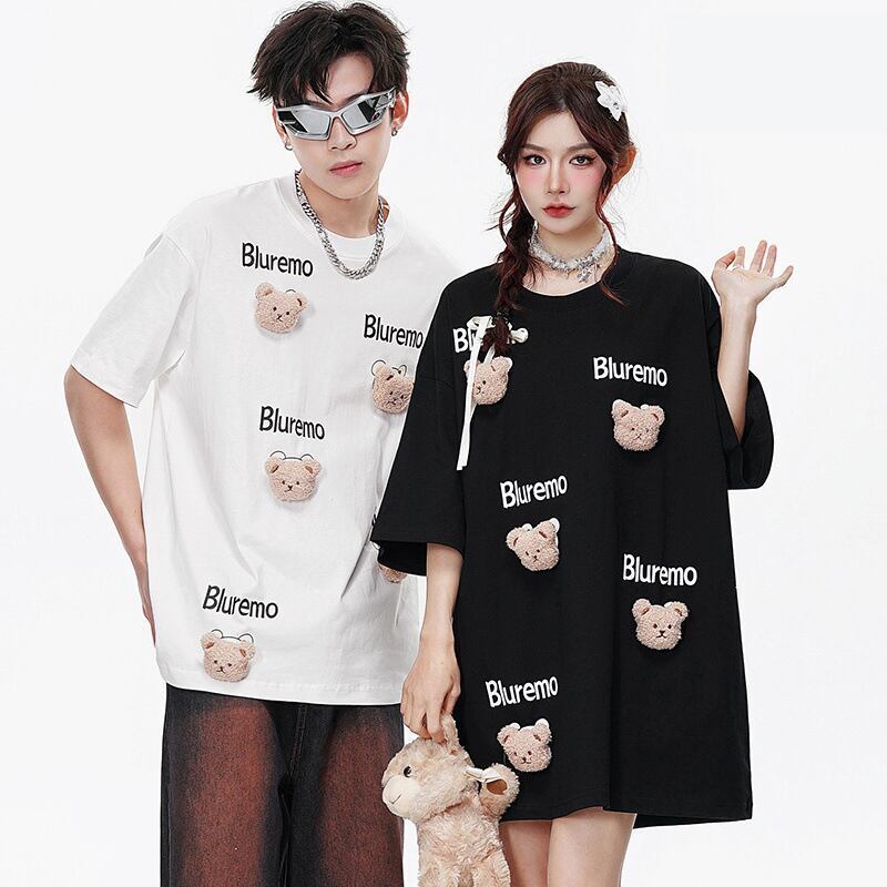 期間限定 ファッション 着回し力抜群 ゆったり 男女兼用 全3色 半袖Tシャツ＜F-9065＞