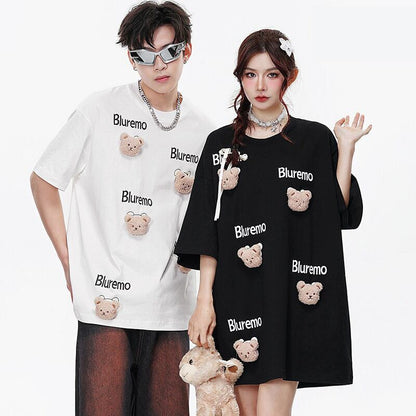期間限定 ファッション 着回し力抜群 ゆったり 男女兼用 全3色 半袖Tシャツ＜F-9065＞