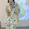 優しい雰囲気 パジャマ トップス+パンツセット ＜F-6012＞