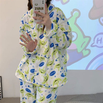 優しい雰囲気 パジャマ トップス+パンツセット ＜F-6012＞