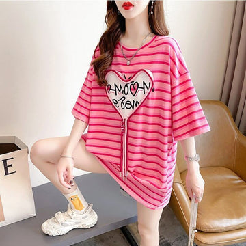 スタイリッシュ ボーダー柄 今季大好評 Tシャツ カットソー＜F-3254＞