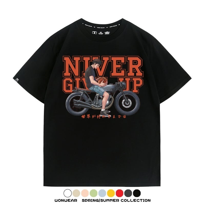 ファッション感満々 着心地良い 全8色 半袖 Tシャツ F-13139