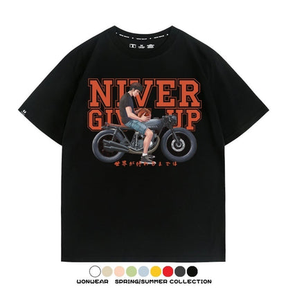 ファッション感満々 着心地良い 全8色 半袖 Tシャツ F-13139