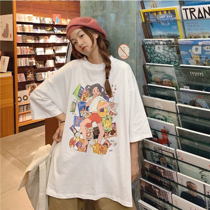 ルーズ   オシャレ度満点 Tシャツ カットソー＜F-3459＞