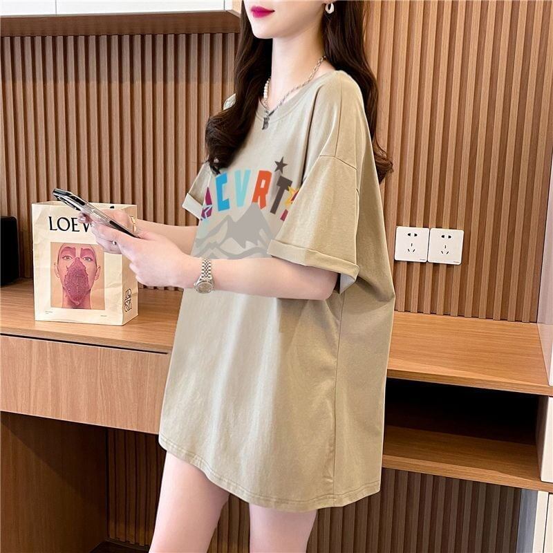 デザイン性と素材感を兼ね備えたゆったり半袖Tシャツ<F-2948>