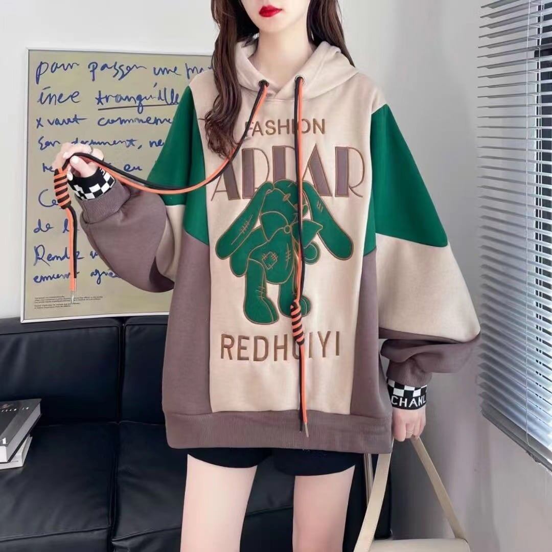 【裏起毛】 ファッション 超人気 個性派パーカーF-6370