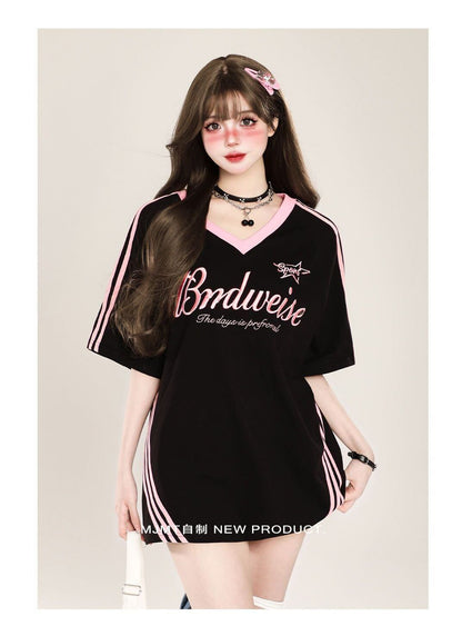 絶対欲しい アバンギャルド おしゃれ度高め プリント全2色 半袖TシャツF-9244