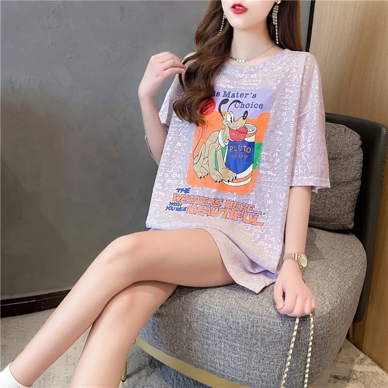 好感度満載   美感いっぱい Tシャツ カットソー＜F-3548＞