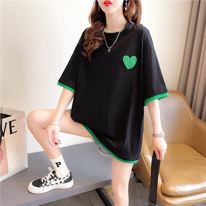 ファッション 3色選択可 シンプル 切り替え Tシャツ カットソー＜F-3070＞