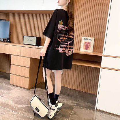 新作 特別デザイン アバンギャルド プリント全3色 半袖Tシャツ カットソー ＜F-8605＞