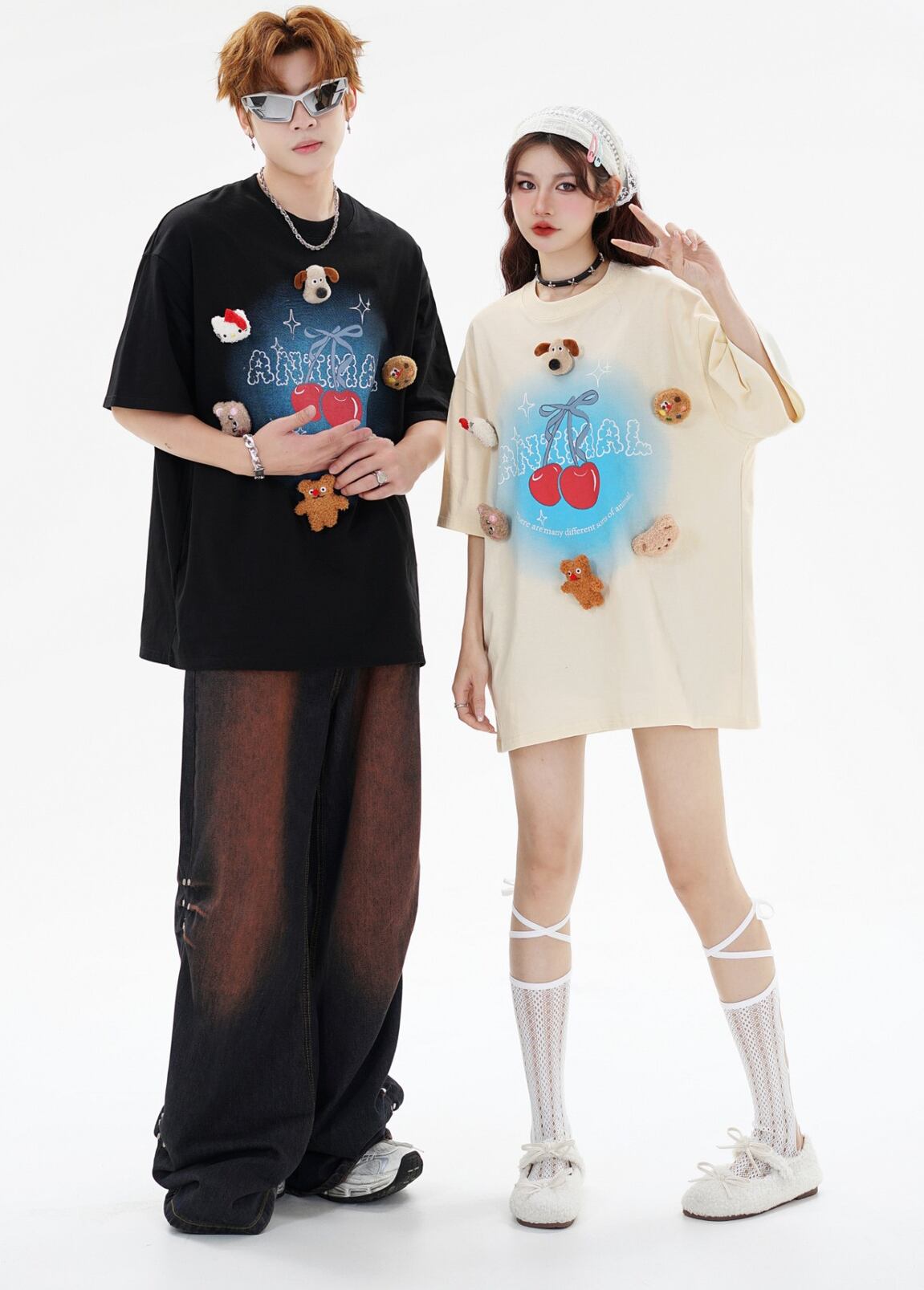 数量限定 ファッション アクティブも綺麗も叶う ゆったり 男女兼用 全3色 半袖Tシャツ＜F-9066＞