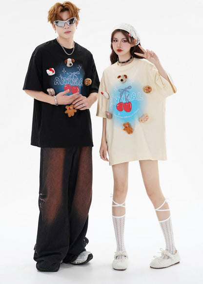 数量限定 ファッション アクティブも綺麗も叶う ゆったり 男女兼用 全3色 半袖Tシャツ＜F-9066＞