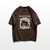 ベストセラーアイテム！ カジュアル 定番シンプル ルーズ プリント全5色 半袖TシャツF-9022