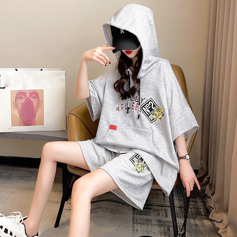 ファッション 切り替え 清涼感たっぷり ブラウス＋パンツ セットアップ＜F-3144＞