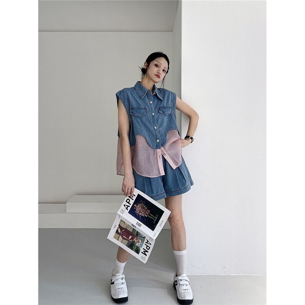 今季マストバイ 上品 ファッション 半袖Ｔシャツⅹパンツセット <F-6575>