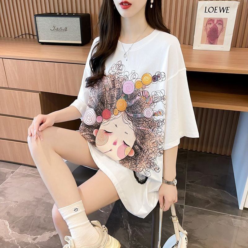新商品 ファッション 個性派 プリント全3色 半袖Tシャツ カットソー ＜F-8604＞