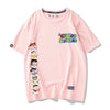 超人気商品 プリントロゴ ユニセックス ゆったり半袖 全6色Tシャツ<F-4897>