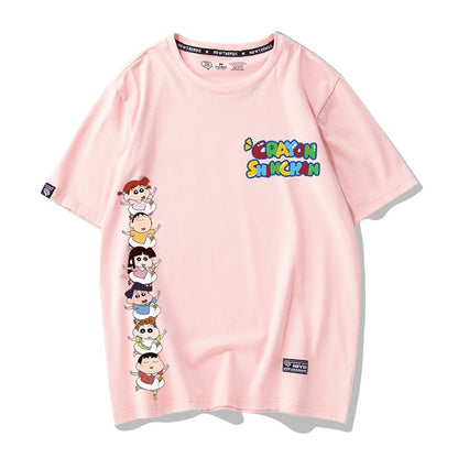 超人気商品 プリントロゴ ユニセックス ゆったり半袖 全6色Tシャツ<F-4897>