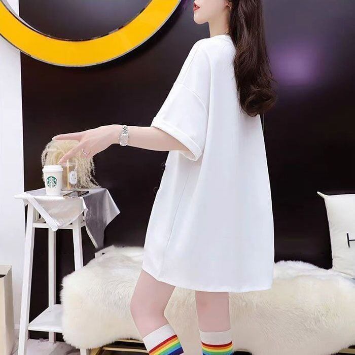 超人気 特別デザイン 美人度アップ ゆったり二色 半袖Tシャツ＜F-8038＞