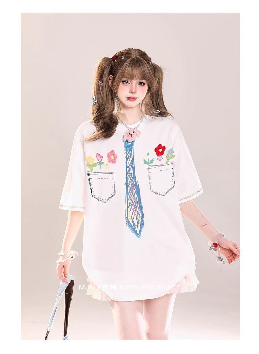 定番シンプル 絶対流行 今季マストバイ 早い者勝ち カジュアル 2色選択 Tシャツ<F-11664>
