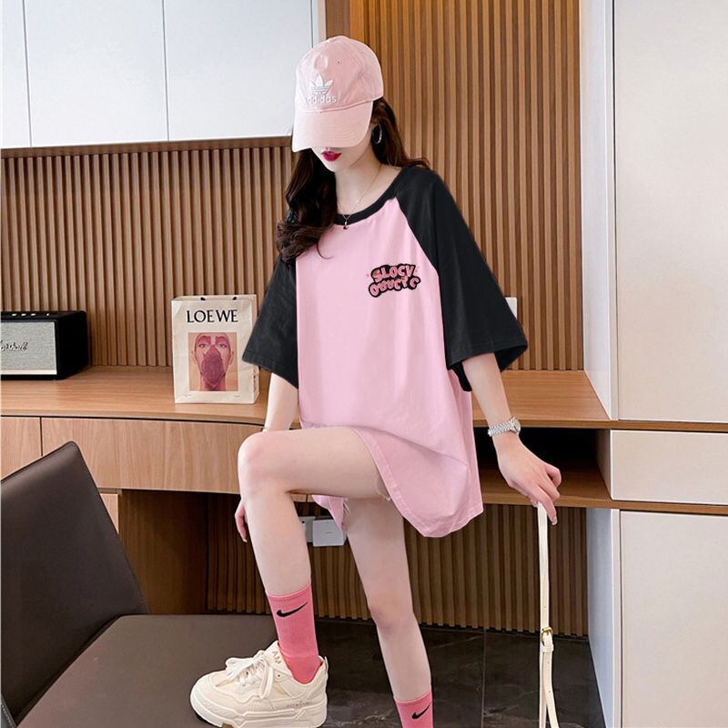 おすすめ 切り替え 定番シンプル プリント 4色選択 半袖Tシャツ＜F-8583＞