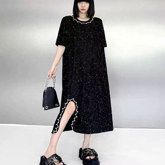 定番シンプル 大人可愛い 美人度アップ  カジュアル エレガント ワンピースisf-11070