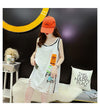 今季マストバイ ダメージ加工 デザイン性抜群 プリント全2色 ノースリーブ Tシャツ カットソー＜F-9141＞