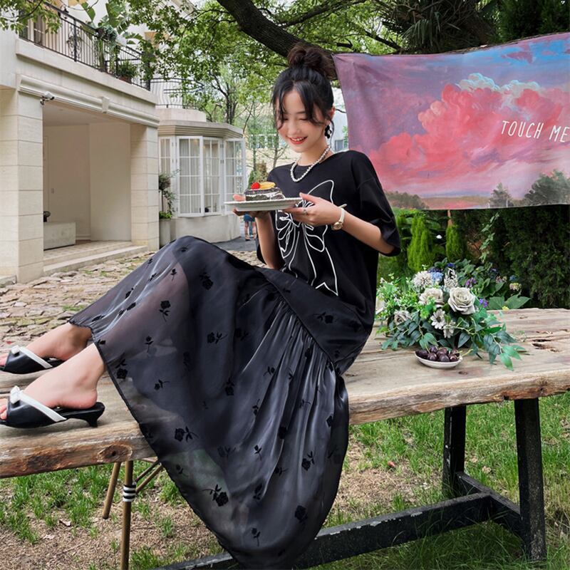 美人度アップ   新作 花柄 半袖 ワンピース＜F-8222＞