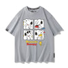 男女兼用 プリント カジュアル Tシャツ F-13452