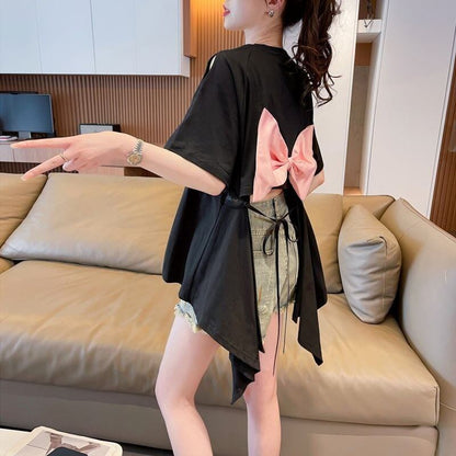 売れ筋 早い者勝ち 絶対流行 カジュアル 2色選択 Tシャツ<F-11444>