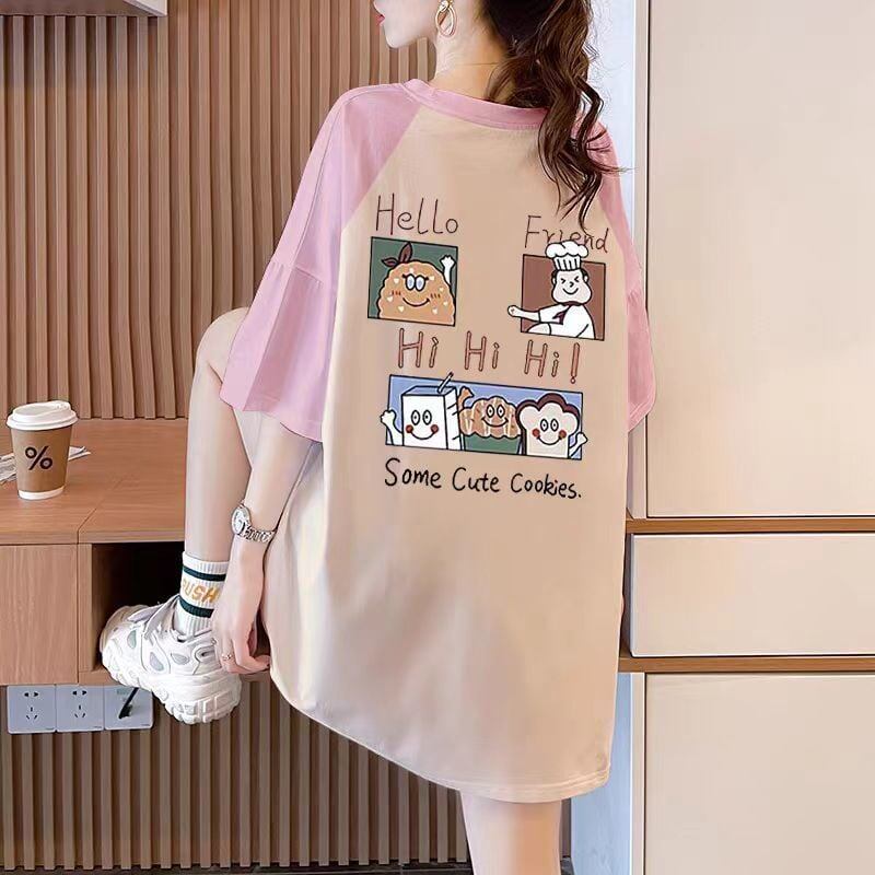 話題沸騰中 プリント 4色選択可 Tシャツ カットソー＜F-8276＞