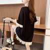 売り切れ必至 ファッション 絶対欲しい 切り替え プリント 全3色 ワンピース<F-8614>