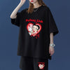 【半額！期間限定！！】早い者勝ち大人可愛い  半袖Ｔシャツⅹパンツセット全4色 F-6579