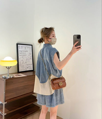今季マストバイ 上品 ファッション 半袖Ｔシャツⅹパンツセット <F-6575>