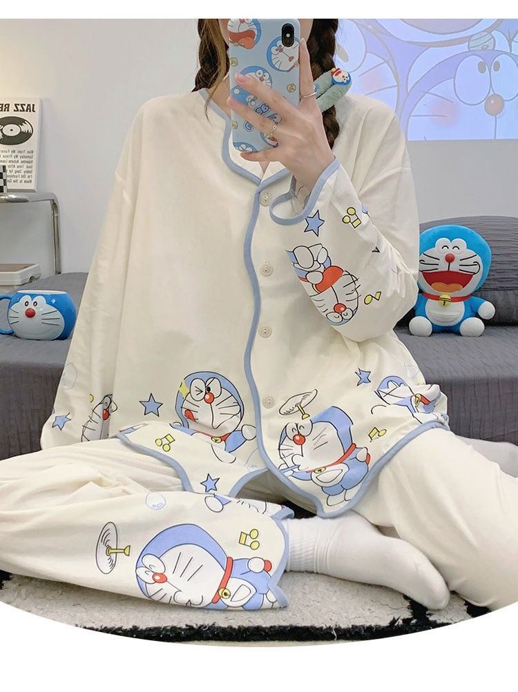 トップス+パンツセット パジャマ 組み合わせやすい F-6018