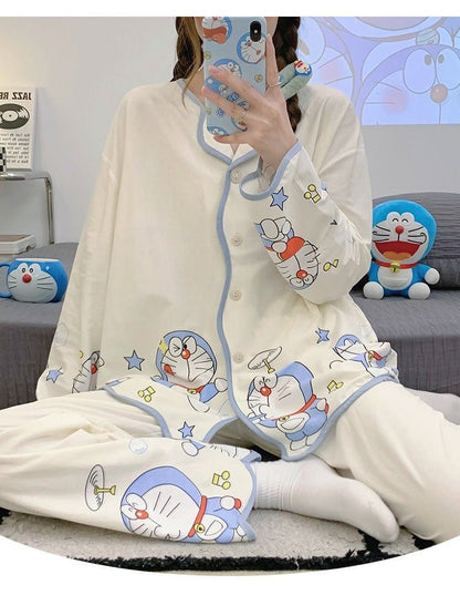 トップス+パンツセット パジャマ 組み合わせやすい F-6018