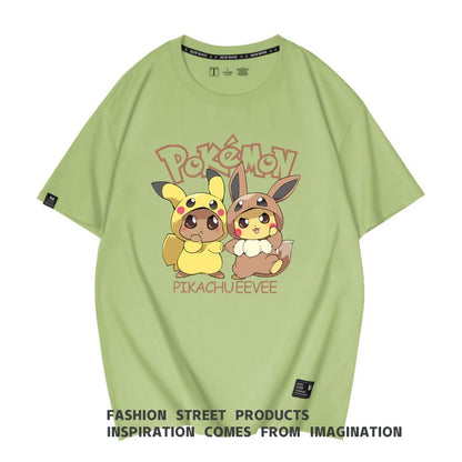 肌触りよい 男女兼用 カジュアル プリント Tシャツ F-13360