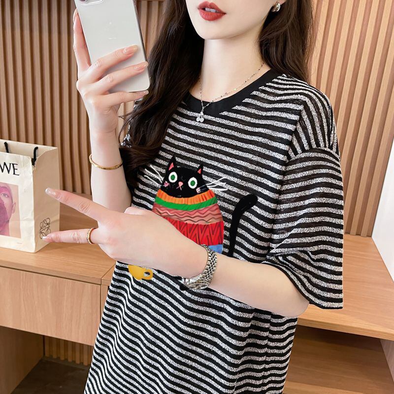 絶対流行 シンプル おすすめ カジュアル 半袖Ｔシャツ 全2色<F-11667>